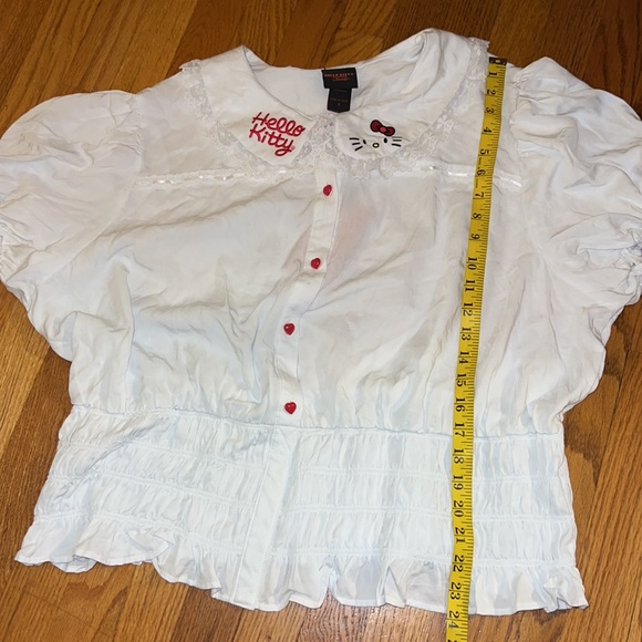 Hello Kitty Lace Woven Button-Up Top - Picture 16 of 16